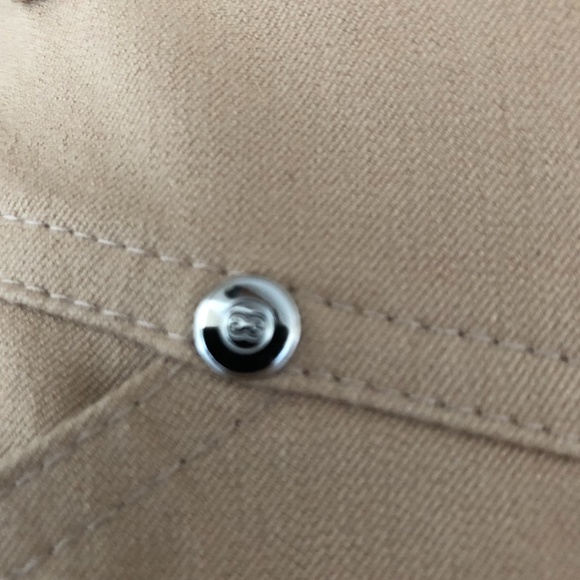 Escada flare leg beige heart design at the waist pants/jeans Sz 40 - Picture 7 of 13